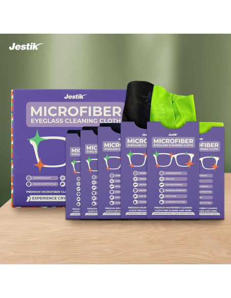 Paño de Microfibra Jestik - 6 Toallitas Limpiadoras Paño de Microfibra Jestik - 6 Toallitas Limpiadoras