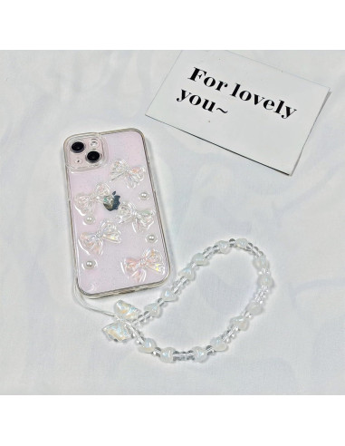Funda Protectora Ownest para iPhone 11 con Lazos 3D y Cadena
