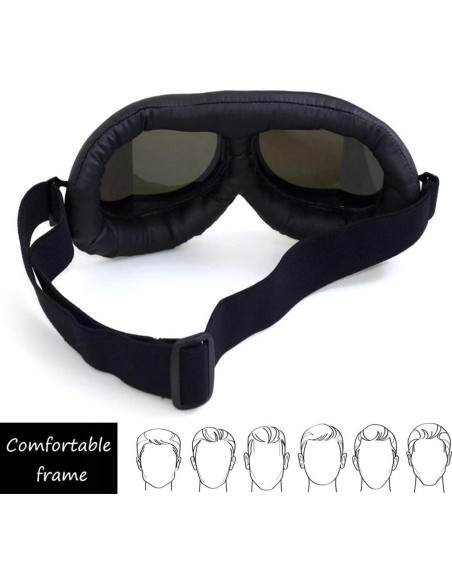 Gafas de piloto vintage Kucehiup UV protección plegables