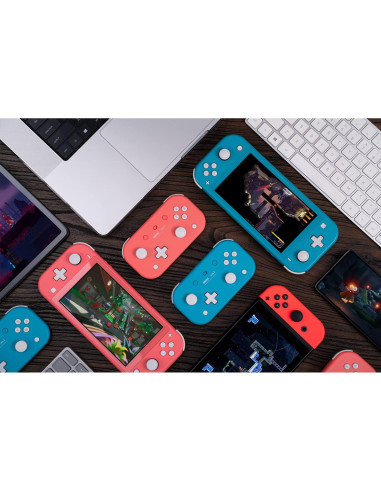Controlador Bluetooth 8Bitdo Lite 2 Rosa con vibración y giroscopio