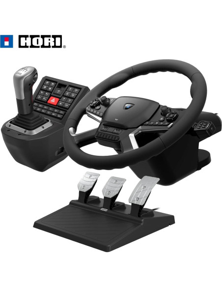 Sistema de Control de Camiones HORI para Windows 11/10 con Volante 40 cm Sistema de Control de Camiones HORI para Windows 11/10 con Volante 40 cm