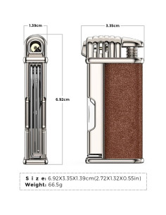 Encendedor de Tubo JopooLighter Llama Angulada Recargable 2