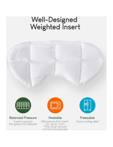 Máscara de Ojos con Peso Sivio Gris Reversible para Dormir