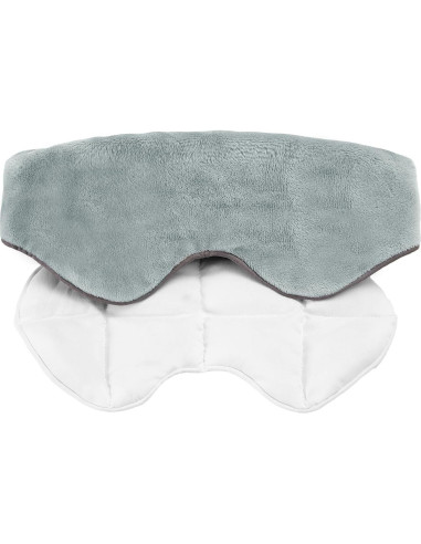 Máscara de Ojos con Peso Sivio Gris Reversible para Dormir