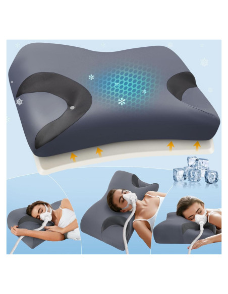 Almohada CPAP Eva Grande con Funda Refrigerante Ajustable Almohada CPAP Eva Grande con Funda Refrigerante Ajustable