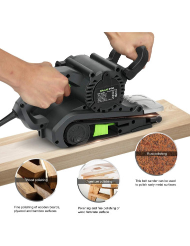 Lijadora de Banda GALAX PRO 8A 120-380RPM 5 Correas P80