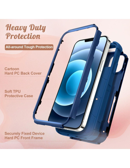 Funda Protectora Magnética LISEVO para iPhone 15 Pro Max Azul Funda Protectora Magnética LISEVO para iPhone 15 Pro Max Azul