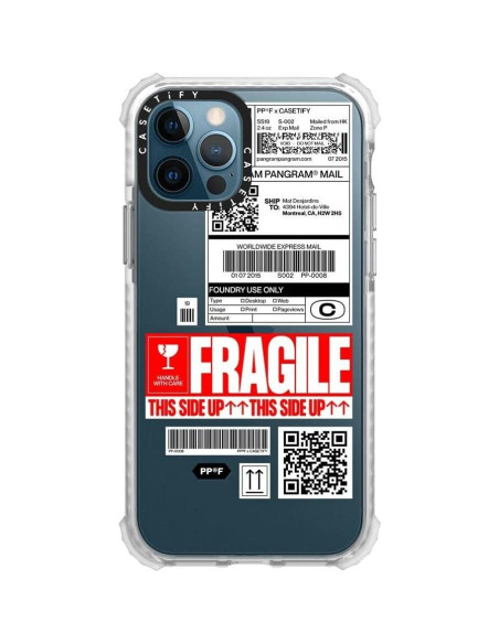 Funda CASETiFY Ultra Impact para iPhone 12/12 Pro - Claro Escarchado Funda CASETiFY Ultra Impact para iPhone 12/12 Pro - Claro Escarchado