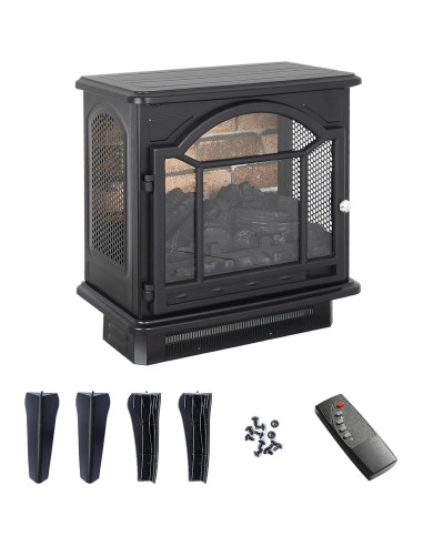 Calentador eléctrico KOFOHON S18P1-01 1500W con llama 3D