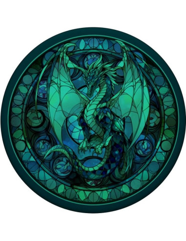 Soporte PopSockets Dragón de Vidrio Templado 10.9x8.6 cm