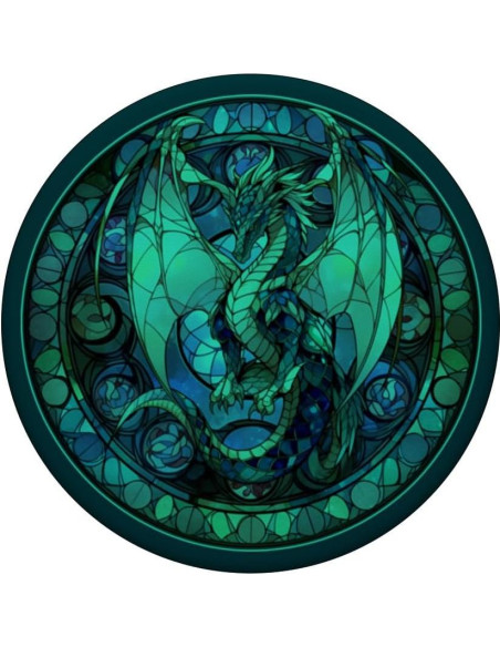 Soporte PopSockets Dragón de Vidrio Templado 10.9x8.6 cm Soporte PopSockets Dragón de Vidrio Templado 10.9x8.6 cm