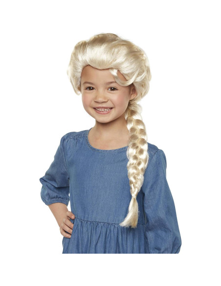 Peluca de Elsa Disney Frozen 2 50.8 cm con trenza para niña Peluca de Elsa Disney Frozen 2 50.8 cm con trenza para niña