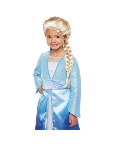 Peluca de Elsa Disney Frozen 2 50.8 cm con trenza para niña