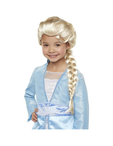 Peluca de Elsa Disney Frozen 2 50.8 cm con trenza para niña