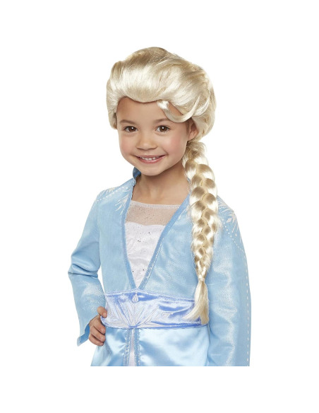 Peluca de Elsa Disney Frozen 2 50.8 cm con trenza para niña Peluca de Elsa Disney Frozen 2 50.8 cm con trenza para niña