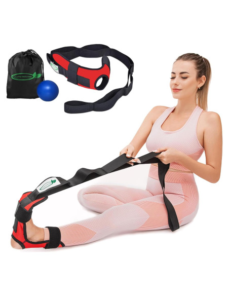 Estirador de fascia Lumia Wellness con bola de masaje - Rojo Estirador de fascia Lumia Wellness con bola de masaje - Rojo