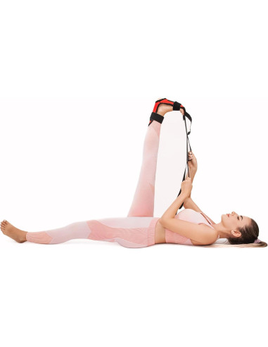 Estirador de fascia Lumia Wellness con bola de masaje - Rojo