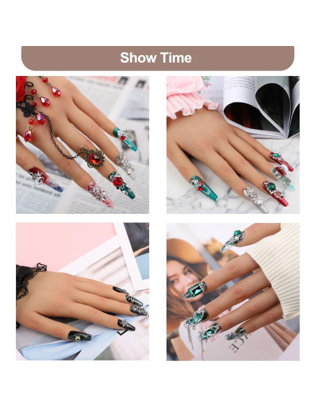 Mano de Práctica para Uñas Acrílicas Rolomanve Nude 500 PZS Mano de Práctica para Uñas Acrílicas Rolomanve Nude 500 PZS
