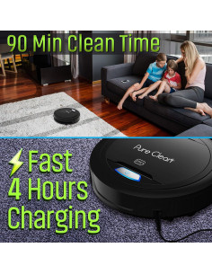 Aspiradora Robot Pure Clean Pyle PUCRC26B.9 - 90 Min de Batería 2