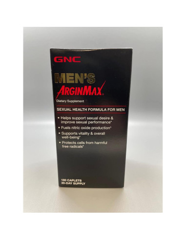 Suplemento GNC Men's ArginMax 180 Tabletas Salud Sexual