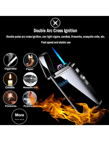 Encendedor Electrónico 2 en 1 ZOIPPDMS Jet Plasma USB Encendedor Electrónico 2 en 1 ZOIPPDMS Jet Plasma USB