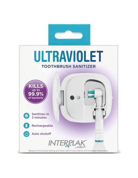 Desinfectante de Cepillos de Dientes UV Conair TBS1 99.9% Bacterias Desinfectante de Cepillos de Dientes UV Conair TBS1 99.9% Bacterias