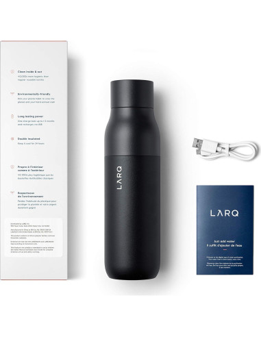 Conjunto LARQ Clean AF - Botellas de Agua 500ml Autolimpiante y Filtrada