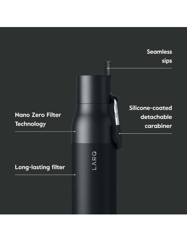 Conjunto LARQ Clean AF - Botellas de Agua 500ml Autolimpiante y Filtrada