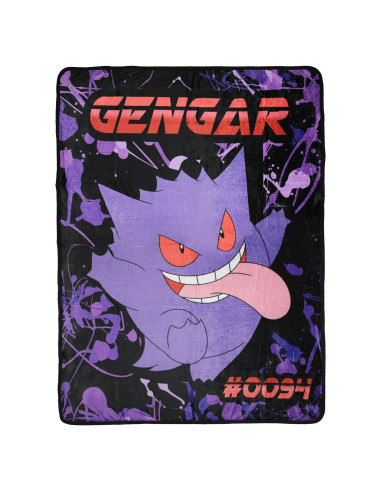 Manta de Lanzamiento Gengar Pokemon 117x153 cm Suave Poliester
