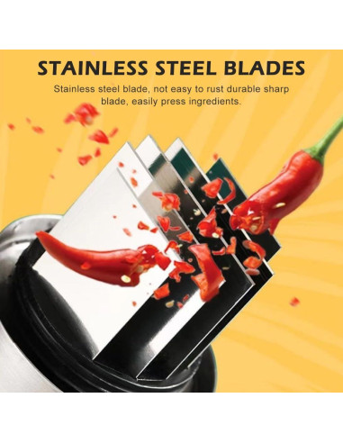 Picador Manual de Alimentos Kakalote, Acero Inoxidable 16cm
