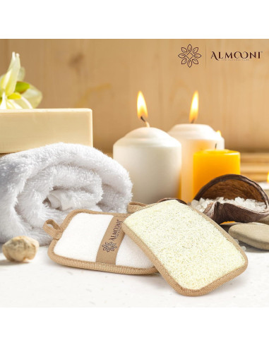Esponja Exfoliante de Lufa Egipcia Almooni - 2 Piezas