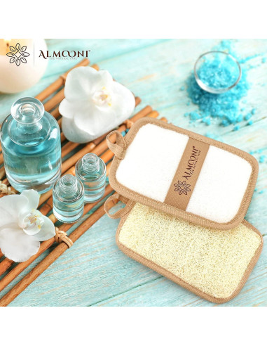 Esponja Exfoliante de Lufa Egipcia Almooni - 2 Piezas