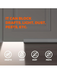 Tapón de Corrientes Holikme Aislante Ajustable Gris 91 cm 2