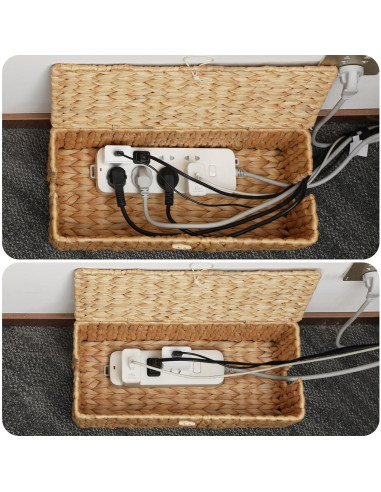 Caja Organizadora de Cables Nicemoon 2 Piezas Tejida