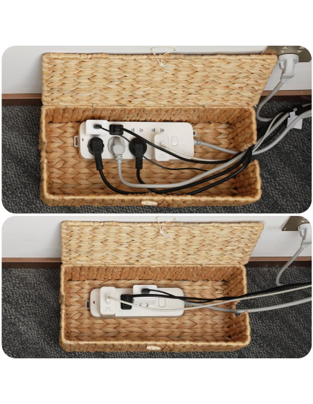 Caja Organizadora de Cables Nicemoon 2 Piezas Tejida Caja Organizadora de Cables Nicemoon 2 Piezas Tejida