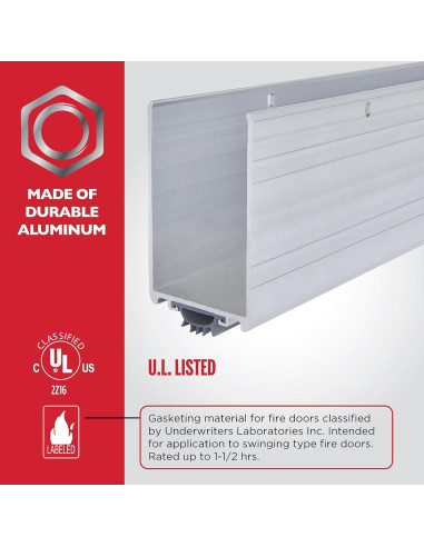 Sello de Puerta Inferior M-D 91.44 cm Aluminio y Vinilo Ahorra Energía