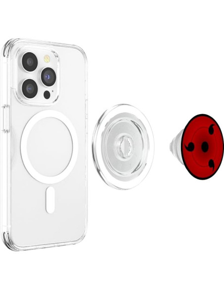 PopGrip Magnético PopSockets Negro Rojo para MagSafe PopGrip Magnético PopSockets Negro Rojo para MagSafe