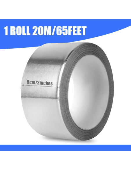 Cinta de Aluminio Romeda 5,08 cm x 19,81 m 3.9 mil Cinta de Aluminio Romeda 5,08 cm x 19,81 m 3.9 mil