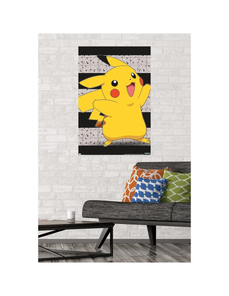 Póster de pared Trends International Pokémon Pikachu 86.4x56.6cm Póster de pared Trends International Pokémon Pikachu 86.4x56.6cm