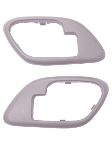 Molduras del Mango de Puerta Interior Lcyolada 2 Pcs Gris