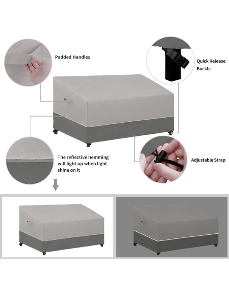 Cubierta de Sofá de Patio Easy-Going 147x89x78 cm Impermeable Cubierta de Sofá de Patio Easy-Going 147x89x78 cm Impermeable