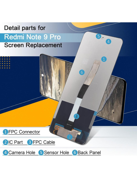 Pantalla LCD Reemplazo Xiaomi Redmi Note 9 Pro 6.67" Negro Pantalla LCD Reemplazo Xiaomi Redmi Note 9 Pro 6.67" Negro