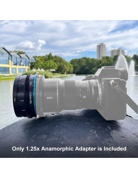 Adaptador Anamórfico SIRUI 1.25x T2.9 para Lentes 82mm Adaptador Anamórfico SIRUI 1.25x T2.9 para Lentes 82mm