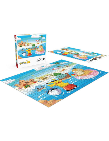 Rompecabezas 500 Piezas Buffalo Games Pokémon Playa 54x38cm Rompecabezas 500 Piezas Buffalo Games Pokémon Playa 54x38cm