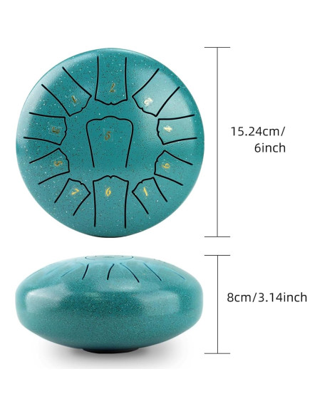 Tambor de Lluvia Miwayer 15 cm 11 Notas Azul Marino Tambor de Lluvia Miwayer 15 cm 11 Notas Azul Marino