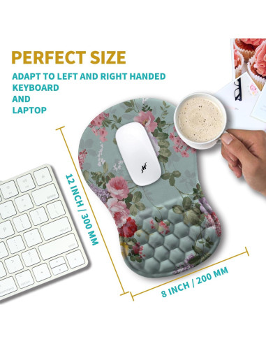 Almohadilla Ergonómica Hokafenle con Soporte Muñeca 30x20cm