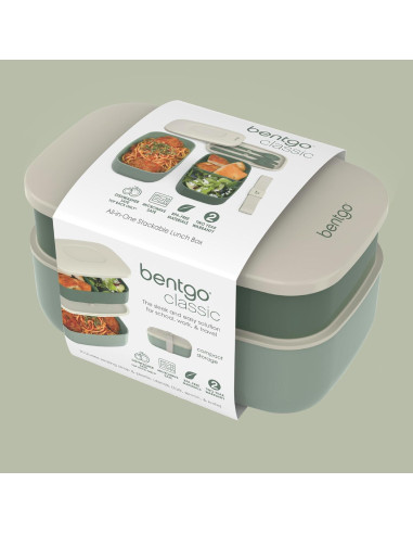 Bentgo Classic Caja Bento Apilable Verde Caqui 950ml