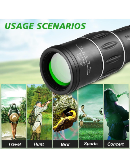 Telescopio Monocular 16X52 Sihea HD Impermeable Telescopio Monocular 16X52 Sihea HD Impermeable