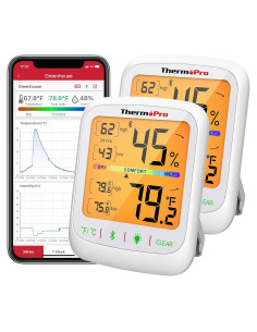 Termómetro Higrómetro Bluetooth ThermoPro TP-359-2, 79.83m