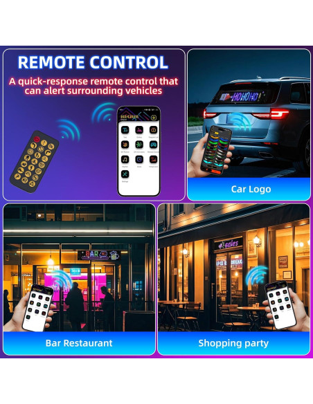 Cartel LED Programable Eachbid 59.4x11.9 cm USB Control APP Cartel LED Programable Eachbid 59.4x11.9 cm USB Control APP